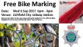 FREE BIKE SECURITY MARKING